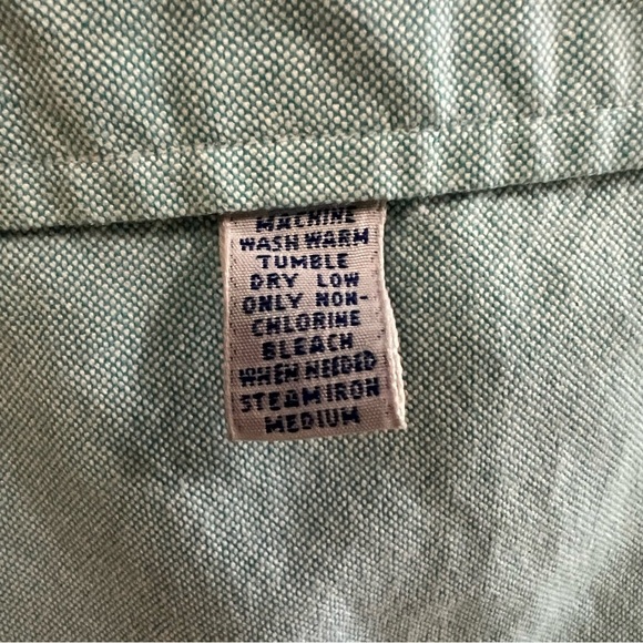 Vintage Ralph Lauren Blue Long Sleeve Button Down Shirt mens size med (15.5/35) - Picture 7 of 9